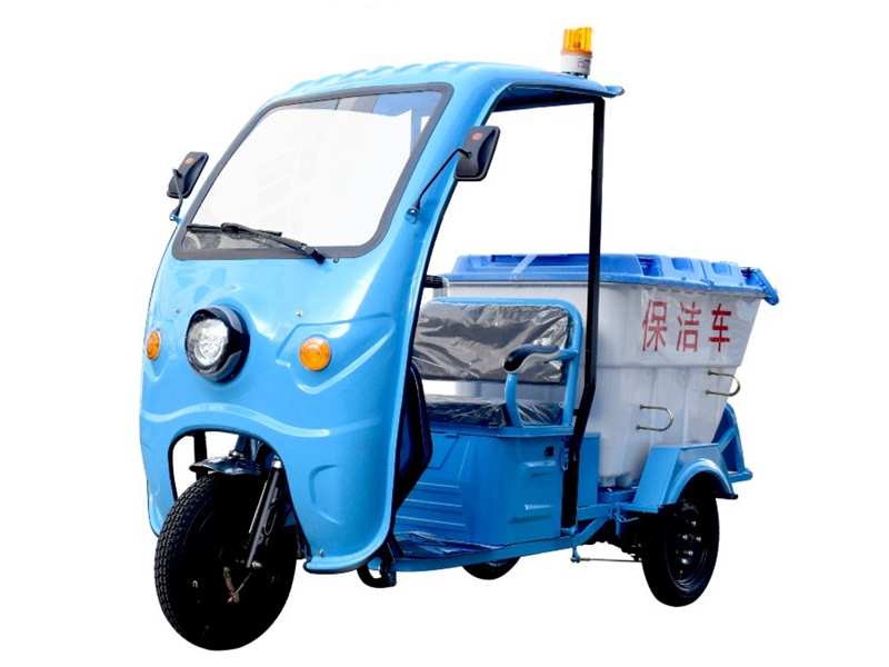 電動(dòng)三輪保潔車DG3500B500L塑料桶5