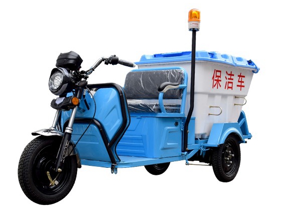 電動(dòng)三輪保潔車DG3500B500L塑料桶6